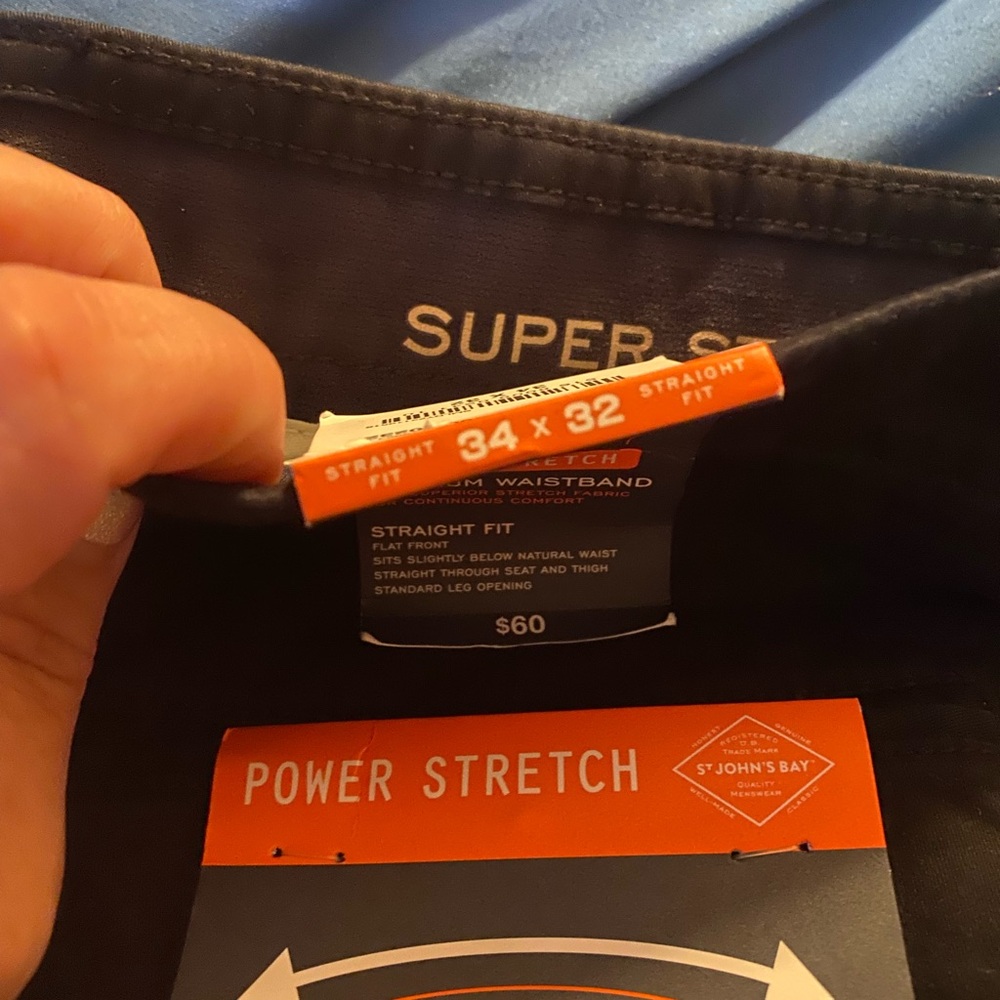 St. John's Bay Black Power Stretch Dress Pants